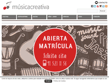 Tablet Screenshot of musicacreativa.com